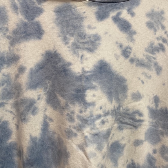 Aerie Light Blue and White Tie-Dye Hoodie - Picture 2 of 9